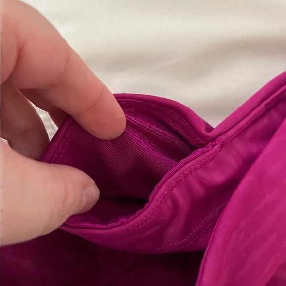 Athleta Fuchsia Ultimate Stash Pocket Printed Capri Size XS - Picture 7 of 9